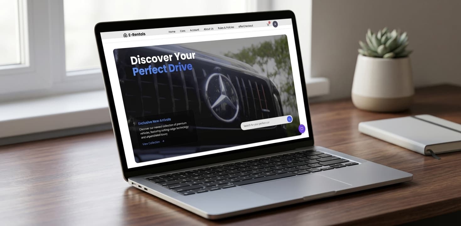 Custom car rental management web application