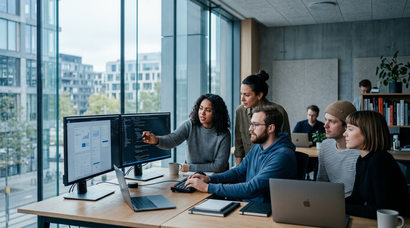 Higlax team architecting custom web software and digital strategy